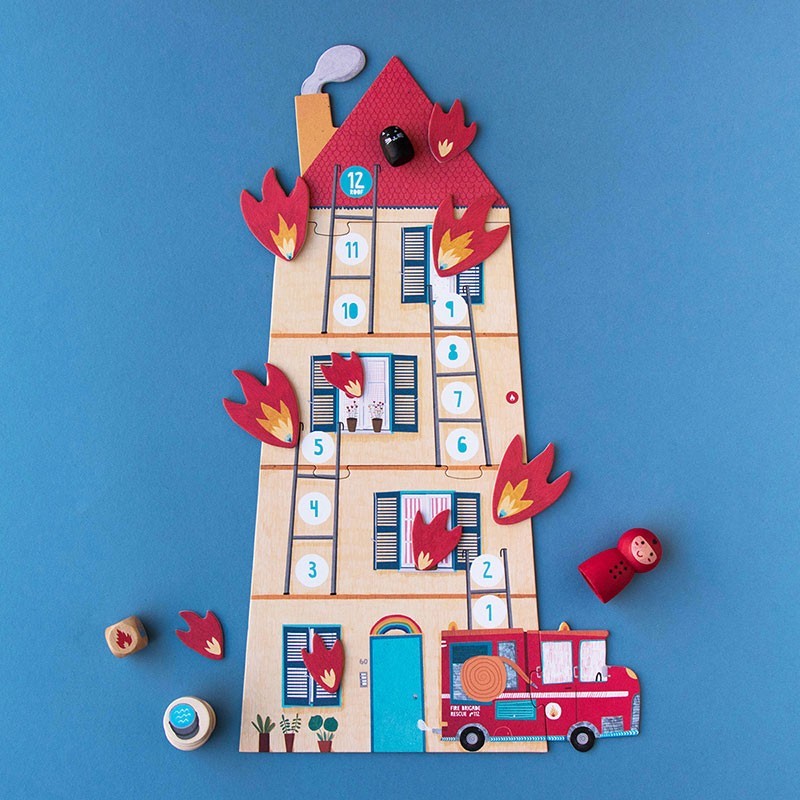 a cooperative firefighter game